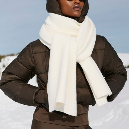 alo Women's Merino Wool Oversized Scarf - Ivory
