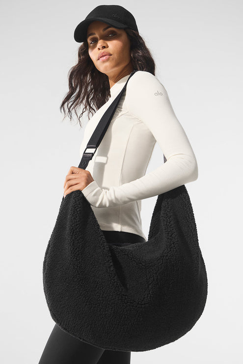 alo Men's Sherpa Om The Go Sling Bag - Black