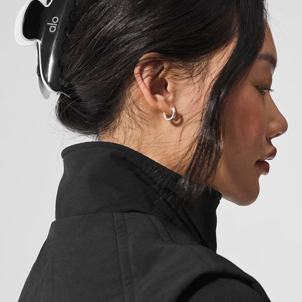 alo Women's Outline Claw Clip - Black/White