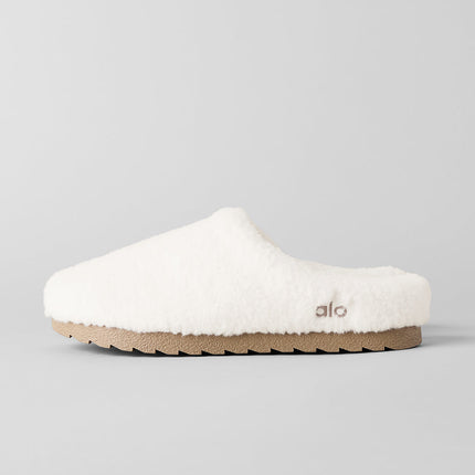 alo Women's Sherpa Recovery Slipper - Ivory
