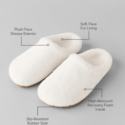 alo Women's Sherpa Recovery Slipper - Ivory