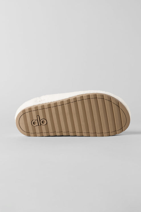 alo Men's Sherpa Recovery Slipper - Ivory