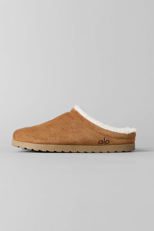 alo Women's Recovery Slipper - Saddle/Ivory