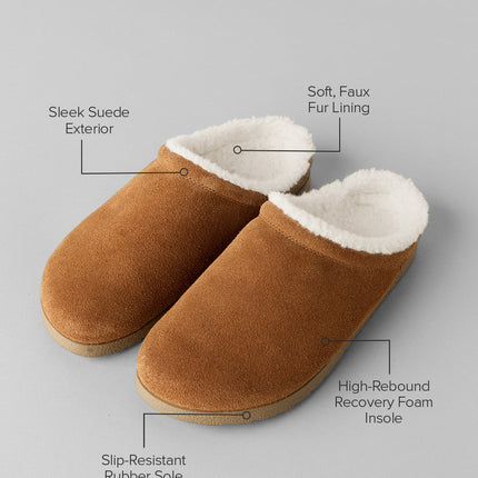 alo Men's Recovery Slipper - Saddle/Ivory