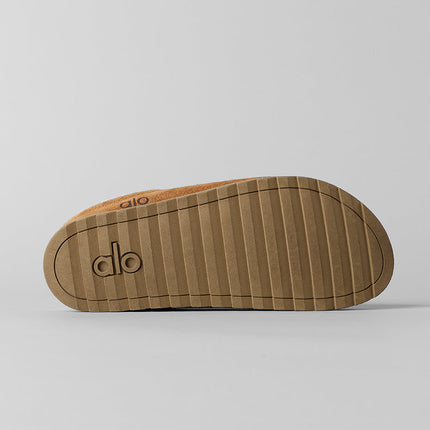 alo Men's Recovery Slipper - Saddle/Ivory
