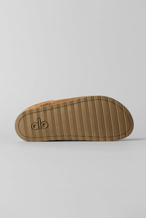 alo Men's Recovery Slipper - Saddle/Ivory