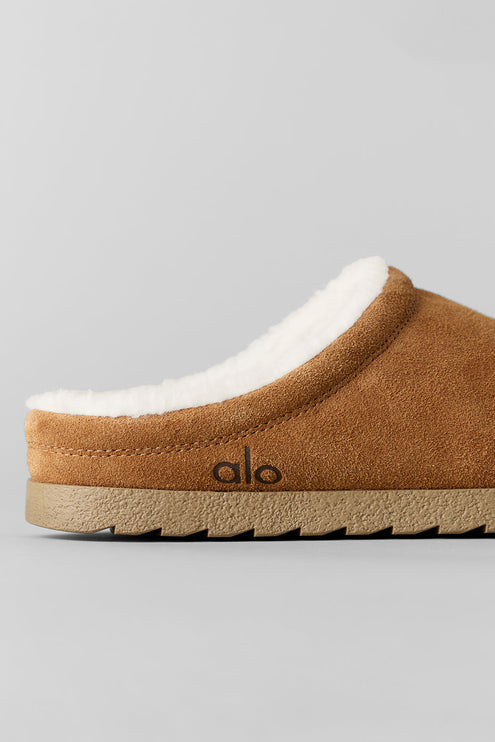 alo Women's Recovery Slipper - Saddle/Ivory