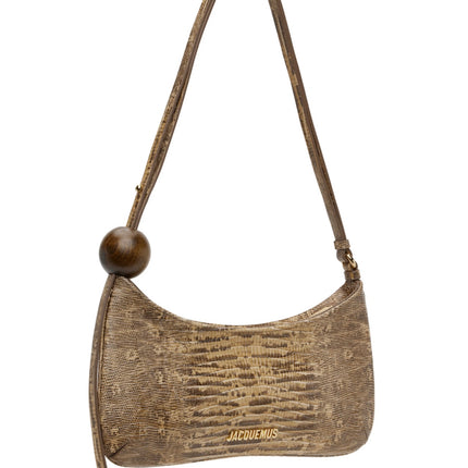 Jacquemus Women's La Croisière The large Bisou Perle Bag Beige