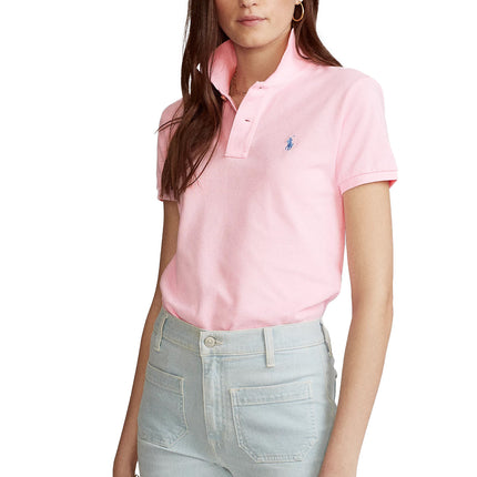 Polo Ralph Lauren Women's Classic Fit Mesh Polo Shirt Carmel Pink