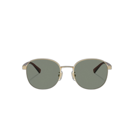 Coach Women's Metal Round Sunglasses Gold/Green