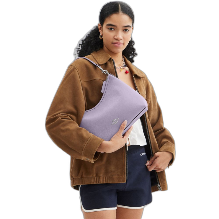 Coach Women's Laurel Shoulder Bag Silver/Lilac