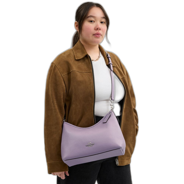 Coach Women's Laurel Shoulder Bag Silver/Lilac