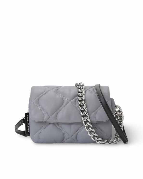 Marc Jacobs Women's Small Quilted Pillow Bag Rock Grey