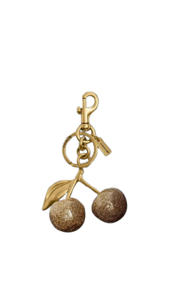 Coach Women's Cherry Bag Charm Brass/Brass