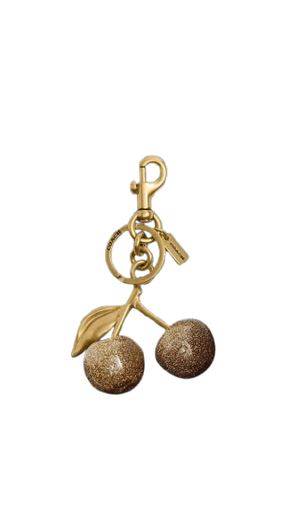 Coach Women's Cherry Bag Charm Brass/Brass