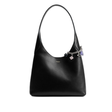 Coach Women's Motif Chain Bag Charm Silver/Multi