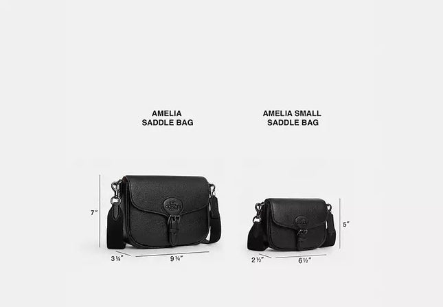 Coach Women's Amelia Saddle Bag Gold/Black