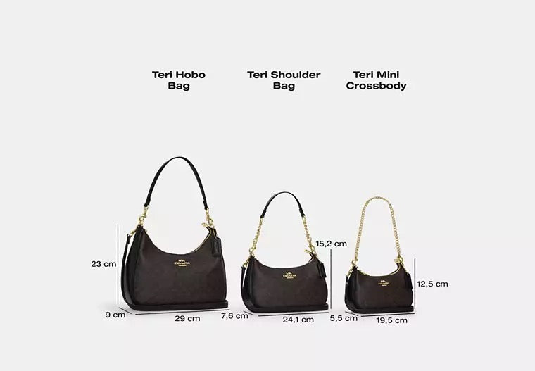 Coach Women's Teri Shoulder Bag In Signature Canvas Gold/White/Chalk
