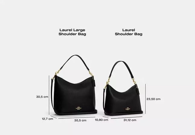 Coach Women's Laurel Shoulder Bag Qb/Dark Stone