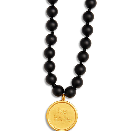 alo Women's Black Onyx Mala Necklace