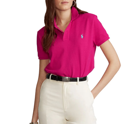 Polo Ralph Lauren Women's Classic Fit Mesh Polo Shirt Pink Sky