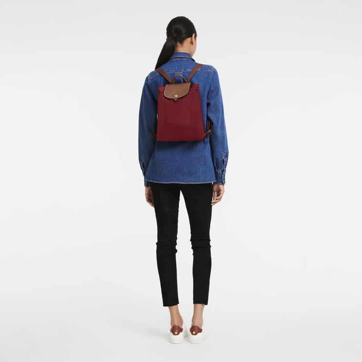 Longchamp Women's Le Pliage Original M Backpack Red
