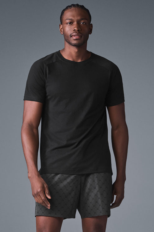 alo Men's Triumph Raglan Tee - Black