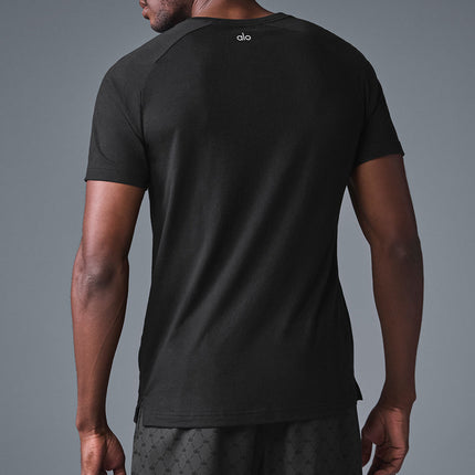 alo Men's Triumph Raglan Tee - Black