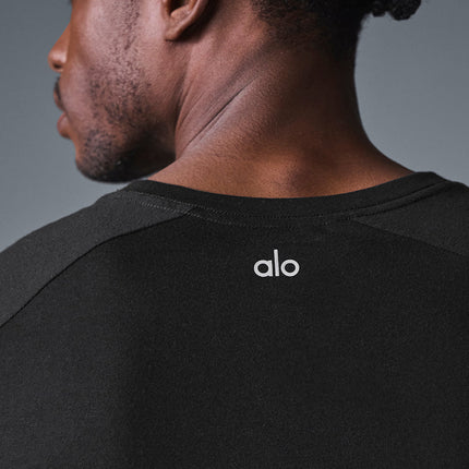 alo Men's Triumph Raglan Tee - Black