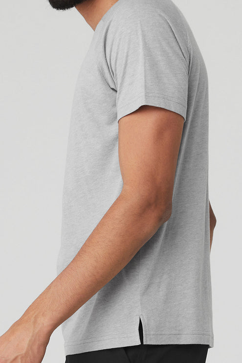 alo Men's Triumph Raglan Tee - Athletic Heather Grey