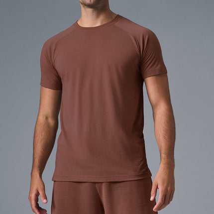 alo Men's Triumph Raglan Tee - Chestnut