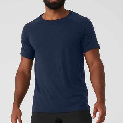 alo Men's Triumph Raglan Tee - Navy