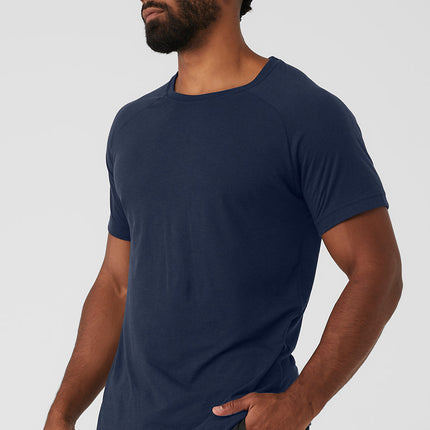 alo Men's Triumph Raglan Tee - Navy