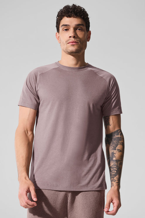 alo Men's Triumph Raglan Tee - Mushroom