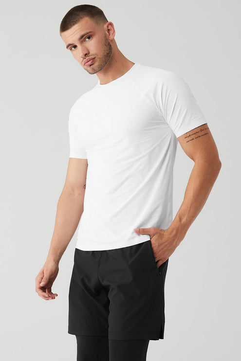 alo Men's Idol Performance Tee - White