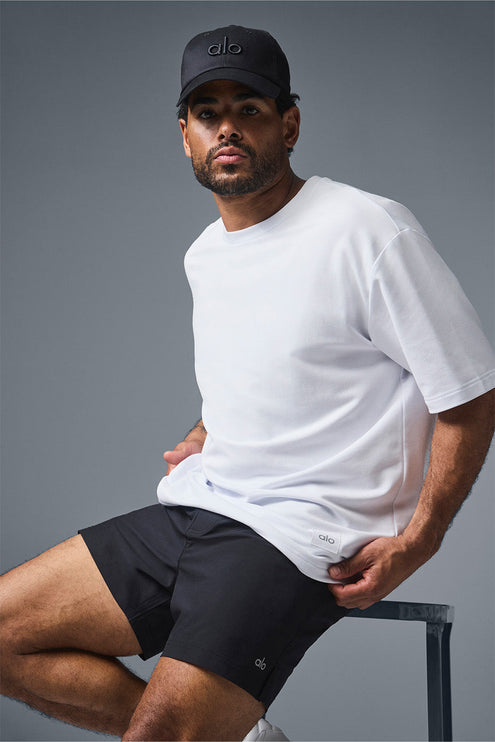 alo Men's Double Take Short Sleeve - White