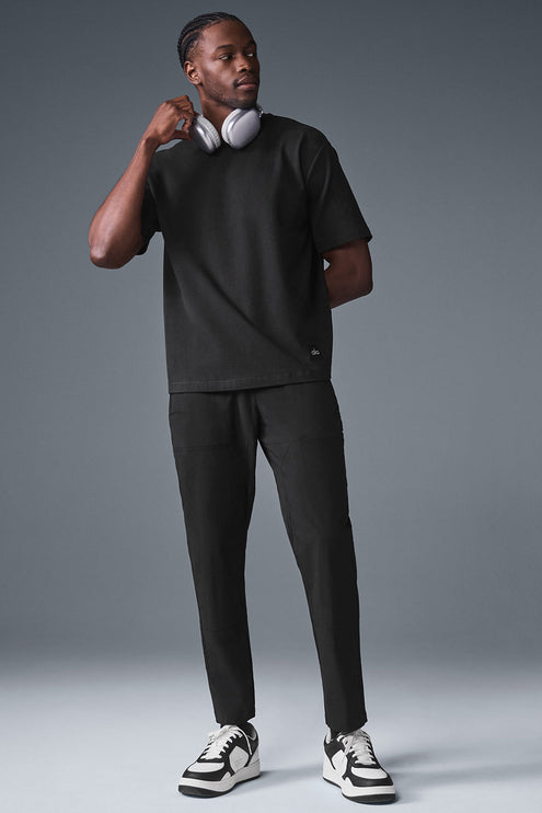 alo Men's Double Take Short Sleeve - Black
