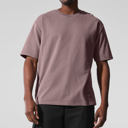 alo Men's Double Take Short Sleeve - Mushroom