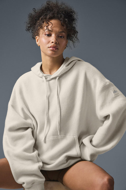 alo Women's Triumph Restore Hoodie - Bone