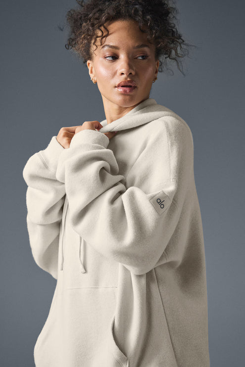 alo Women's Triumph Restore Hoodie - Bone