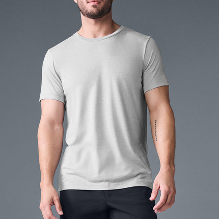 alo Men's Triumph Tee - Athletic Heather Grey