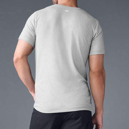 alo Men's Triumph Tee - Athletic Heather Grey