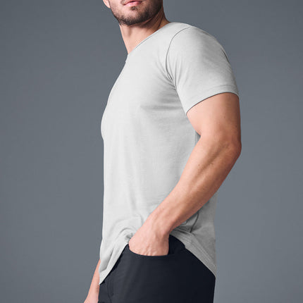 alo Men's Triumph Tee - Athletic Heather Grey