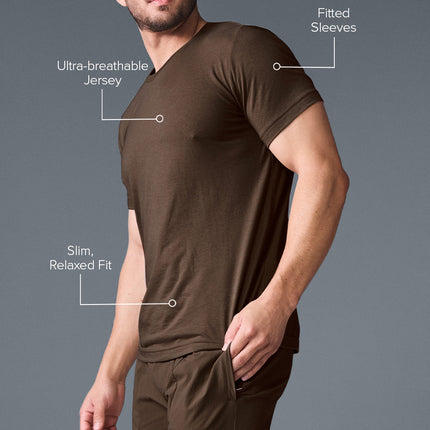 alo Men's Triumph Tee - Espresso