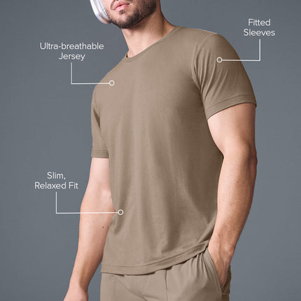 alo Men's Triumph Tee - Gravel