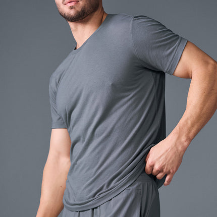alo Men's Triumph Tee - Steel Grey