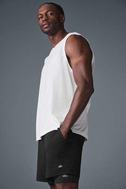 alo Men's The Triumph Muscle Tank - White