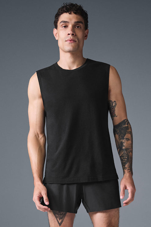 alo Men's The Triumph Muscle Tank - Black