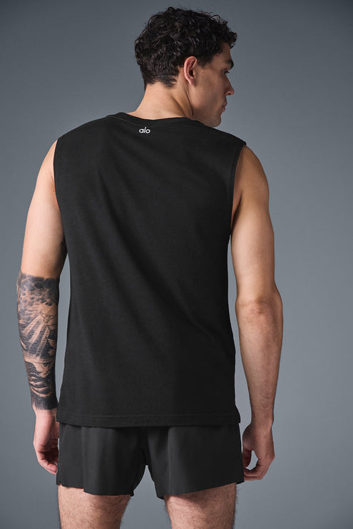 alo Men's The Triumph Muscle Tank - Black