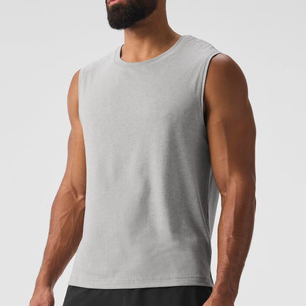 alo Men's The Triumph Muscle Tank - Athletic Heather Grey